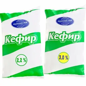 Кефир 2.2%, п/эт, 1 кг