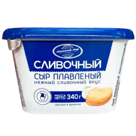 Сыр плавленый «Сливочный», 55%, 340 г, п/стакан