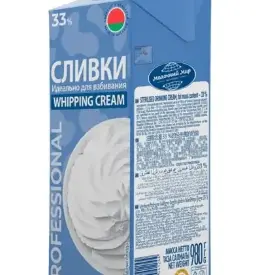Сливки 33% стерилизованные 0,98 кг