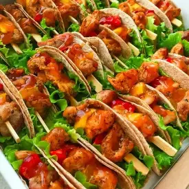 Куриные шашлычки с болгарским перцем