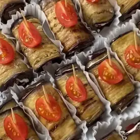 Рулетики из баклажанов