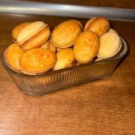 Орешки с нутеллой и миндалем