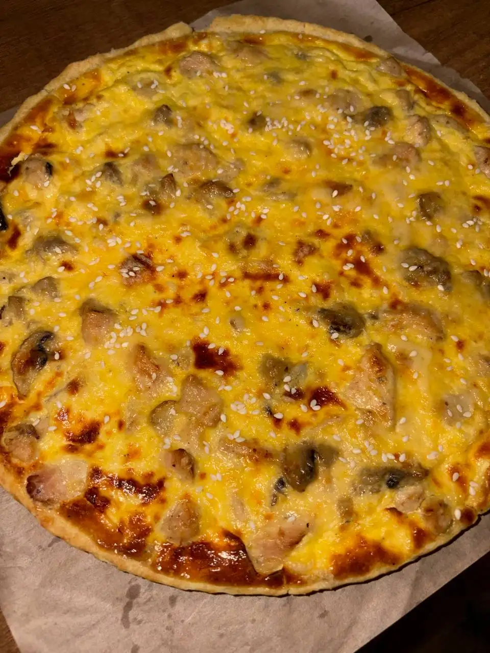 Киш с курицей и грибами фото 2