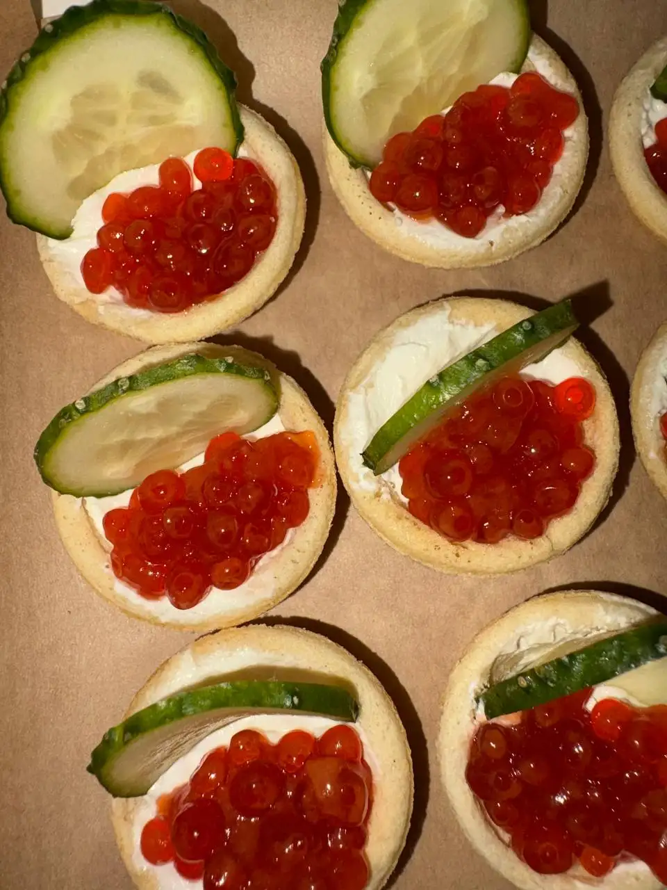 Тарталетки с красной икрой фото 2