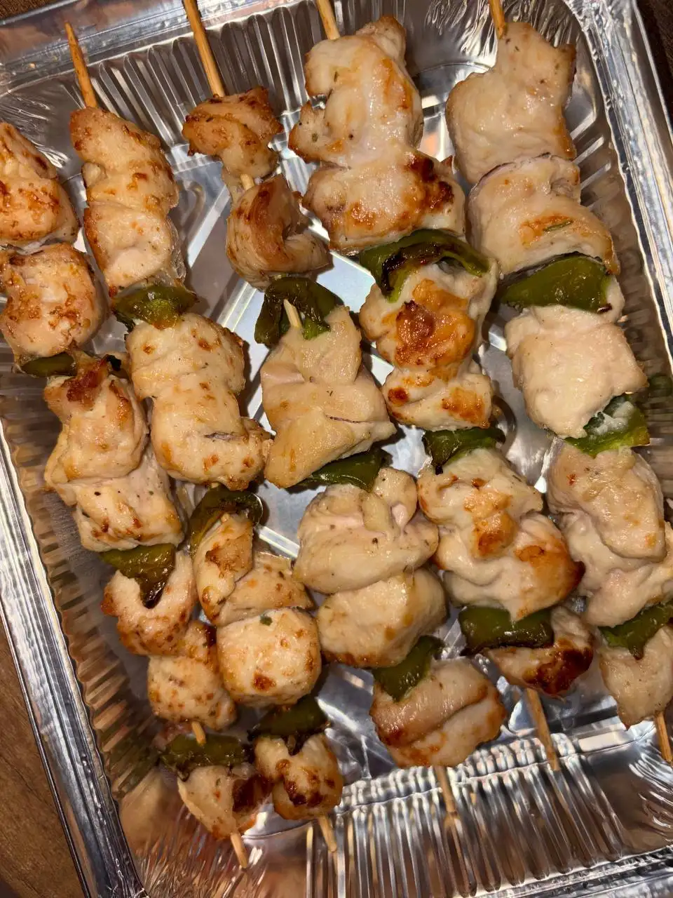 Куриные шашлычки с перцем