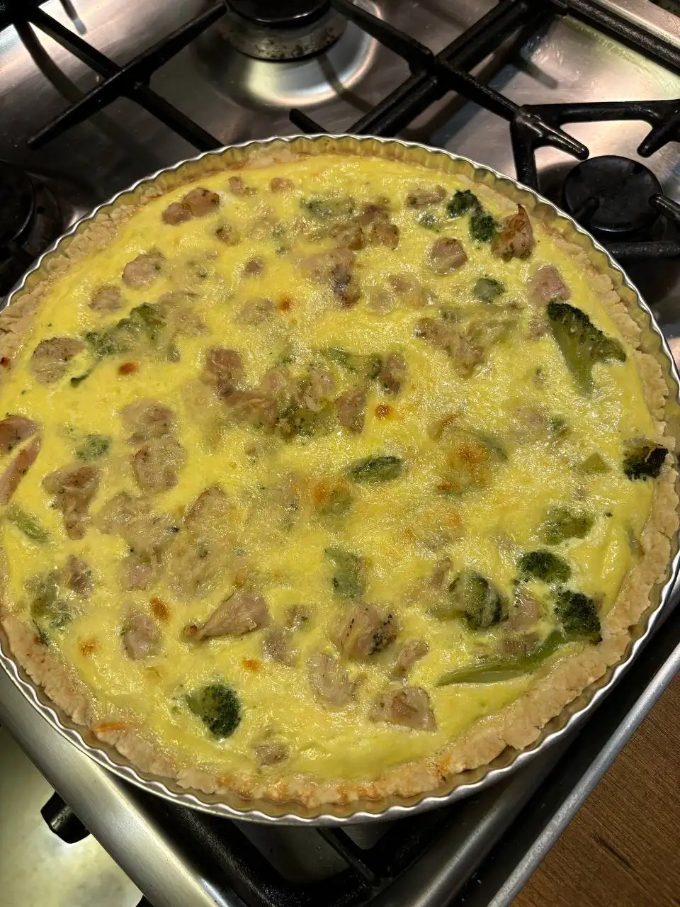 Киш с курицей и брокколи фото 2