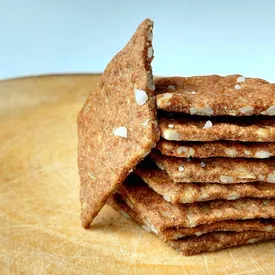 Ржаные криспы с семенами подсолнуха