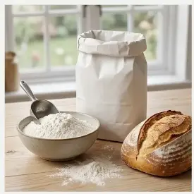 Мука пшеничная хлебопекарная высший сорт, 2 кг (Курский КХП)