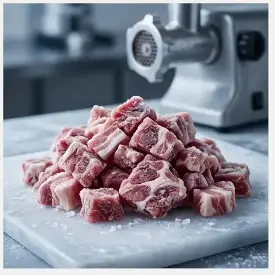 Котлетное мясо свиное замороженное («Овида Торг»)