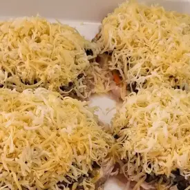 Мясо по-французски с грибами