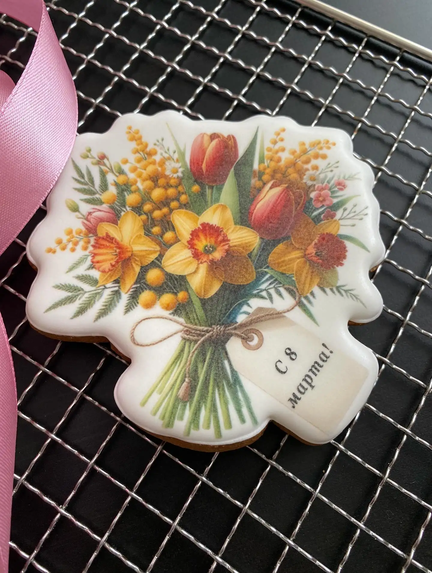 Имбирные пряники к 8 марта фото 2