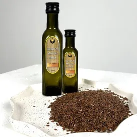 Масло льняное (коричневый лён), 100 мл.