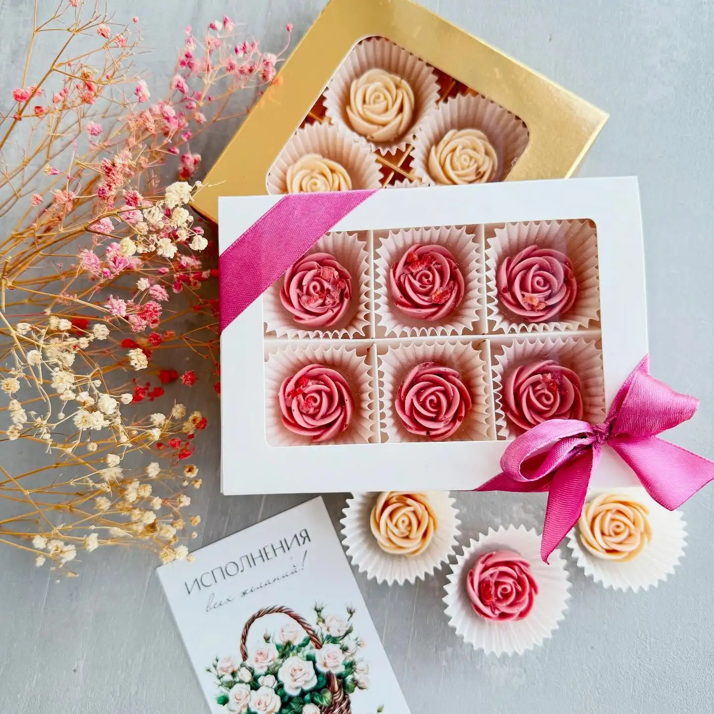 Наборы с шоколадными розами фото 2