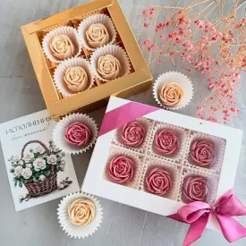 Наборы с шоколадными розами