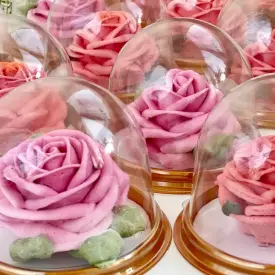 Зефирная роза в колбе