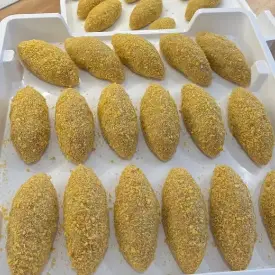 Зразы с сыром и шпинатом