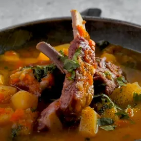 Суп гороховый с копчеными рёбрышками ягненка, 1 кг