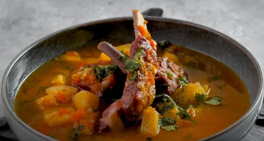 Суп гороховый с копчеными рёбрышками ягненка, 1 кг фото 2