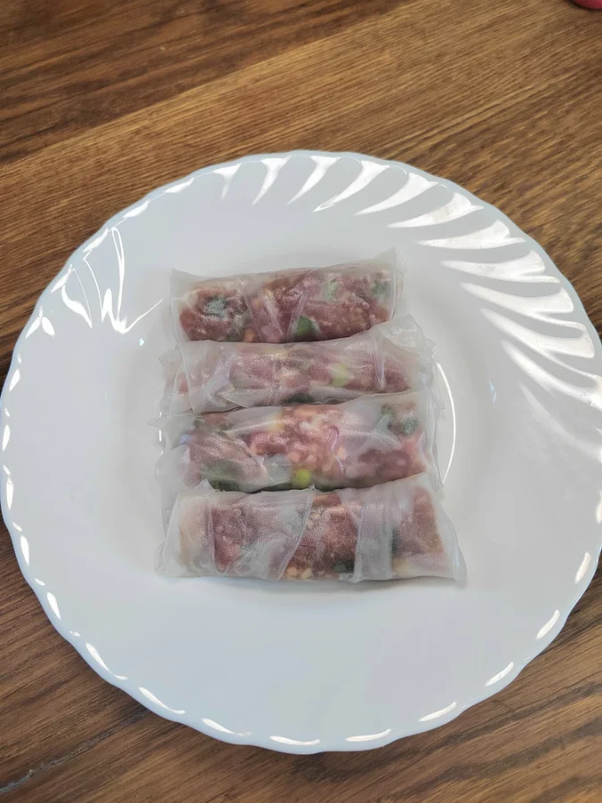 Спринг-роллы с ягненком в рисовой бумаге, 350 гр. фото 3