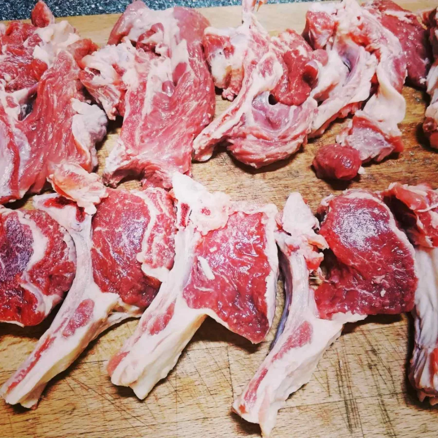 Стейк из каре ягненка с хребтом, 1 кг фото 2