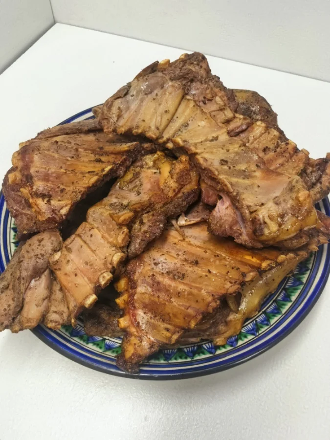 Рёбрышки ягненка варено-копченые "Деликатесные", 200 гр. фото 2