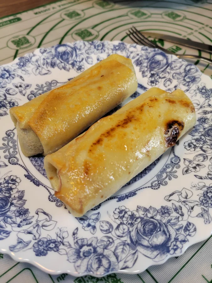 Блинчики с отварной ягнятиной и пекинской капустой, 0.5 кг