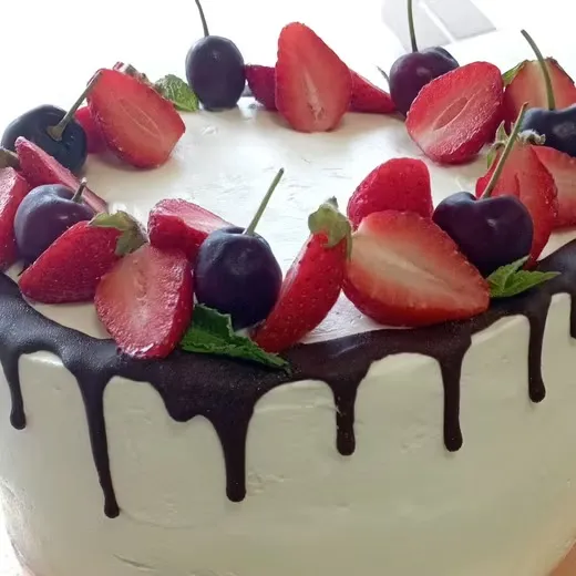 Торт творожно-фруктовый