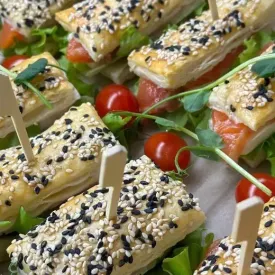 Слойки с форелью