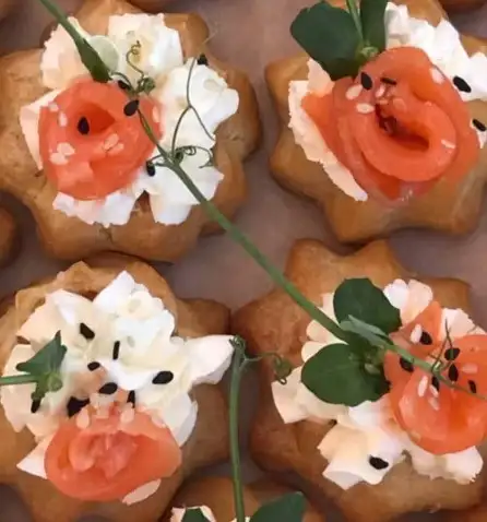 Профитроли с креветкой или форелью фото 2