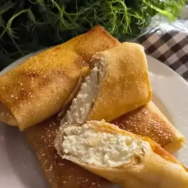 Блинчики с творогом