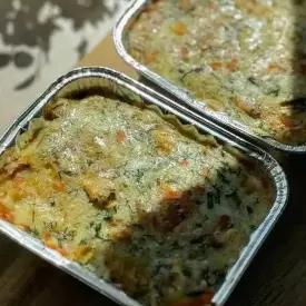 Запеканка из капусты с куриным филе