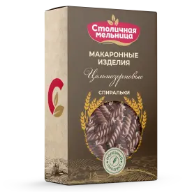 Макаронные изделия цельнозерновые «Спиральки»