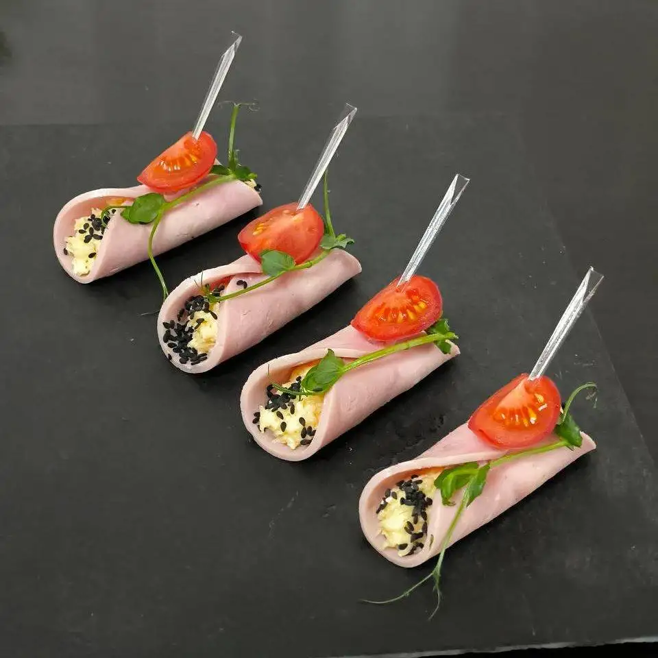 Рулетики из ветчины фото 2