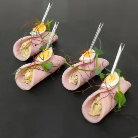 Рулетики из ветчины