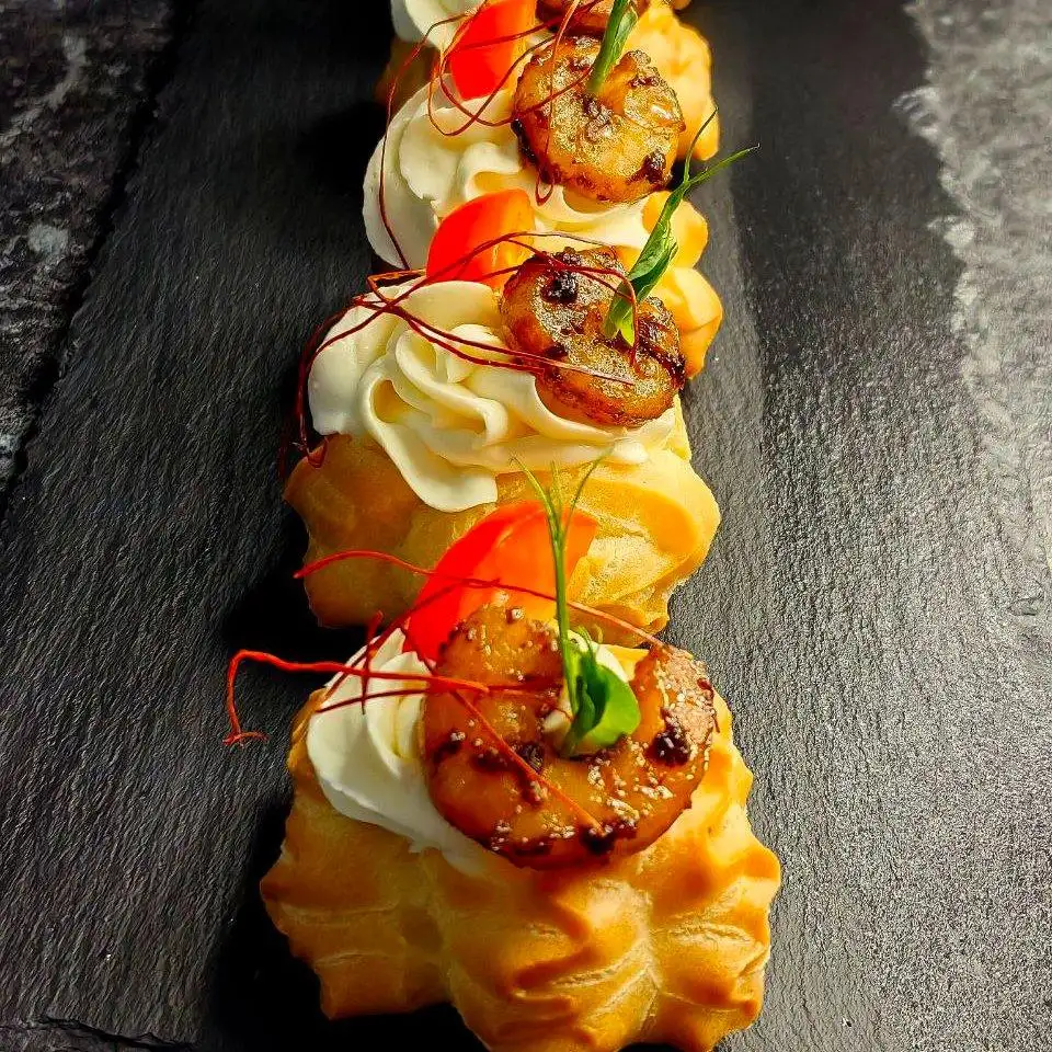 Профитроли с форелью или креветкой фото 2