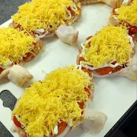 Мясо по-французки на куриной голени