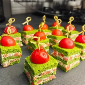 Шпинатные пирожные