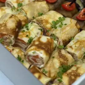 Блины с форелью