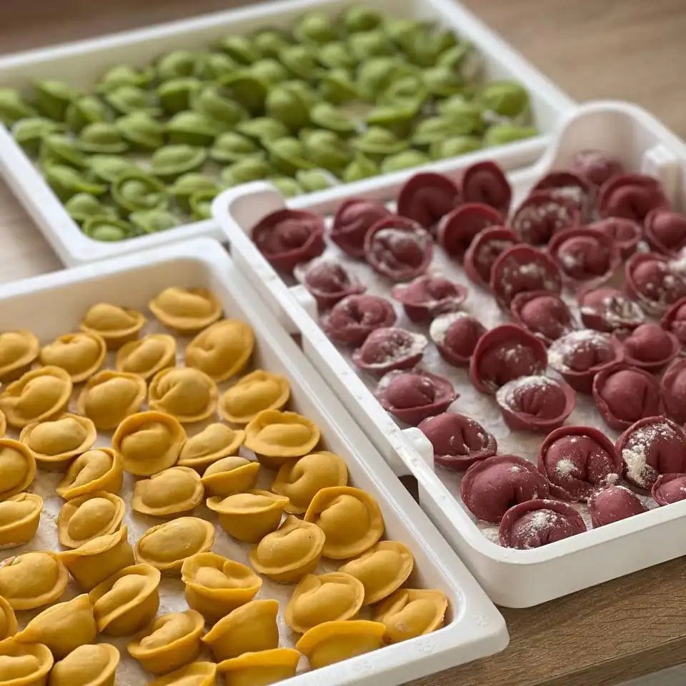 Пельмени цветные