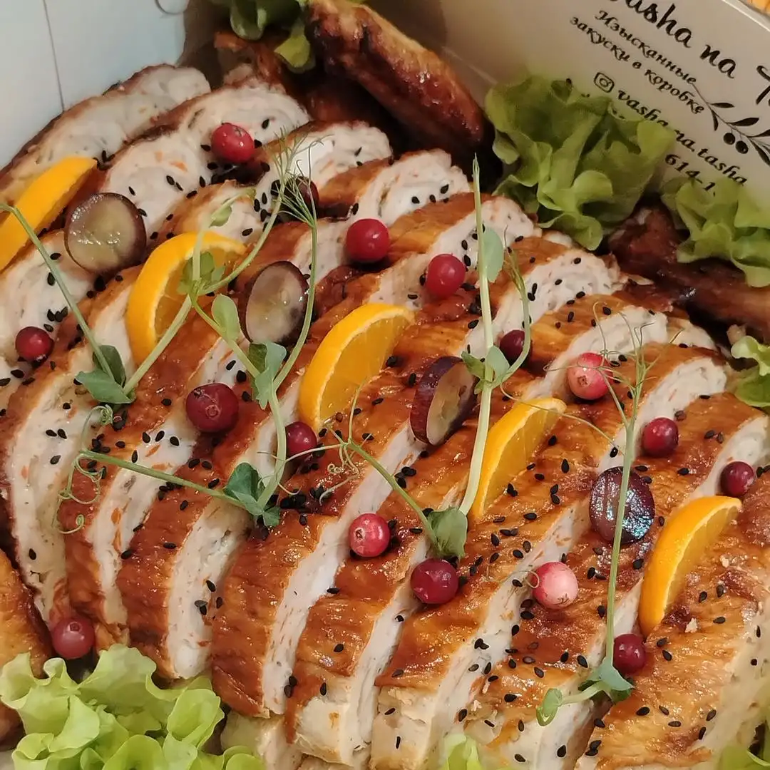 Курочка, фаршированная блинами