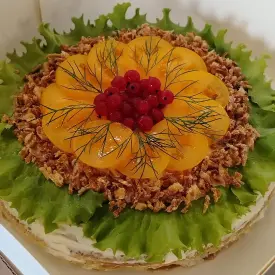 Тортик закусочный печеночный