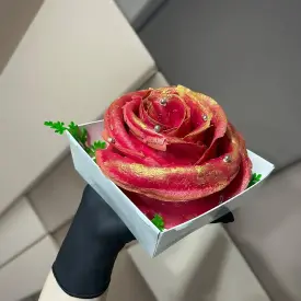 Бенто-тортик «Малиновая роза»