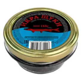 Икра щуки чёрная «Лунское море», 113 г