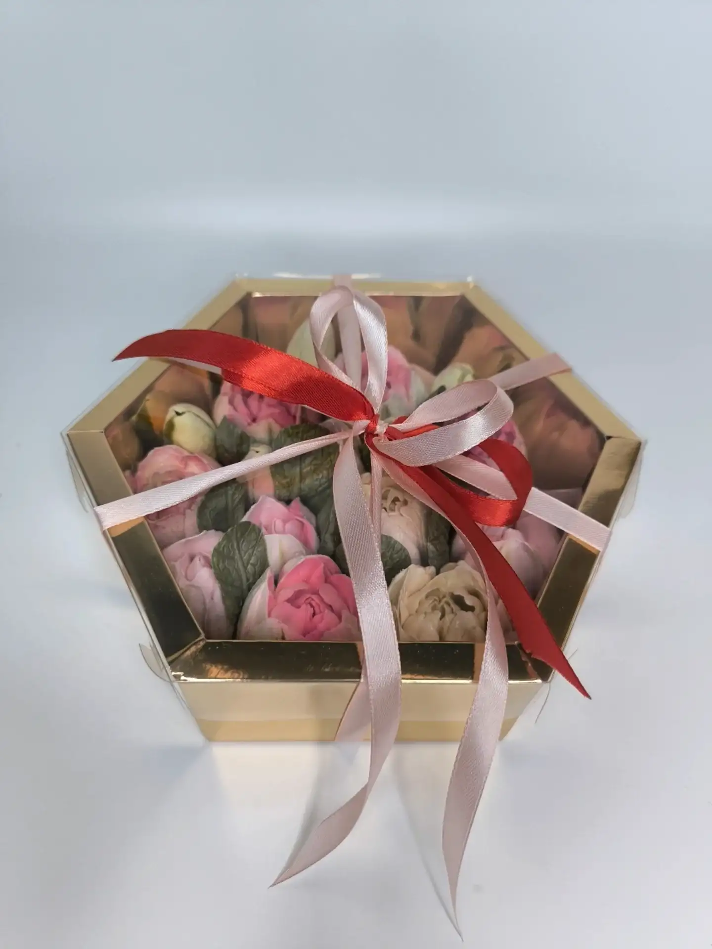 Цветы из зефира «Шестигранник», 18×18×6 см фото 2