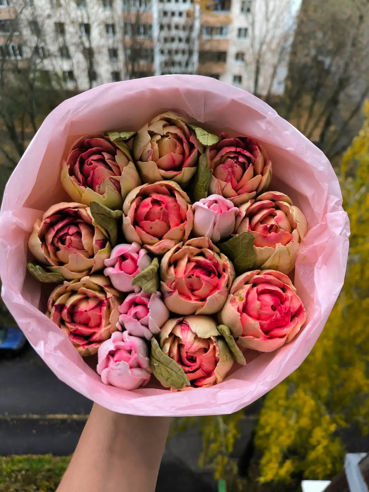 Зефир в круглой коробке с окошком, 20 см фото 3