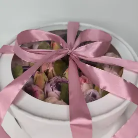 Зефир в круглой коробке с окошком, 20 см