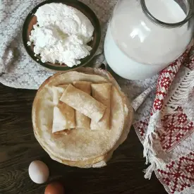 Блинчики с творогом