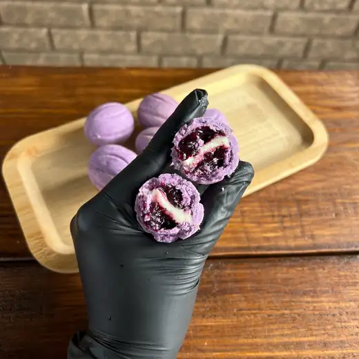 Орешки с начинкой малина или голубика фото 2