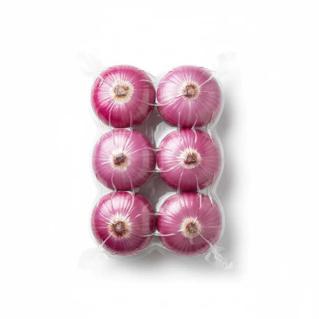 Лук красный свежий очищенный в вакууме