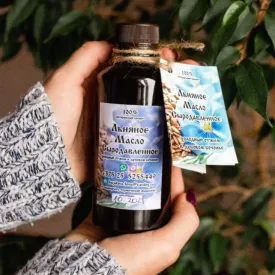 Масло льняное, 30-500 мл.